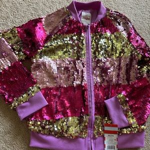 Brand new with tags Cat & Jack Sequins Sparkle Girl size7/8 Jacket